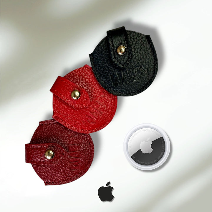 Étui en cuir WAFFY pour AirTag (Apple )