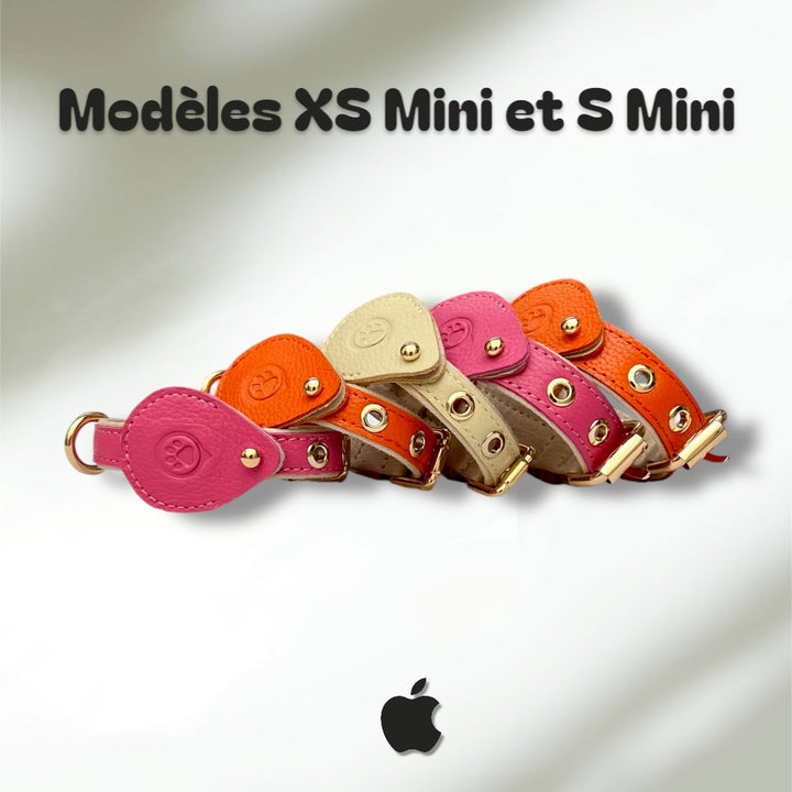 Collier en cuir WAFFY compatible AirTag 