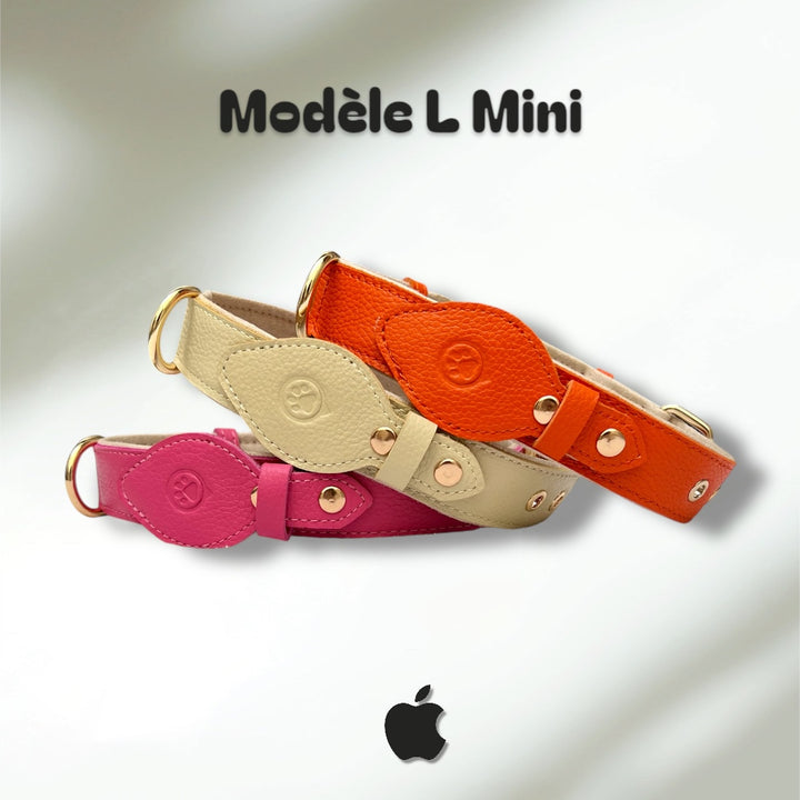 Collier en cuir WAFFY compatible AirTag 